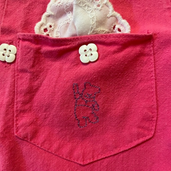 Vintage 90s Walt Disney Collection Winnie the Pooh Pink Romper 32 lbs - Picture 3 of 5